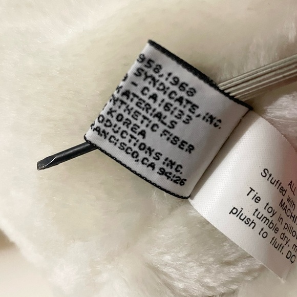 Vintage 1968 Plush Snoopy Dog United Features Syndicate Peanuts Charlie Brown - Picture 11 of 16